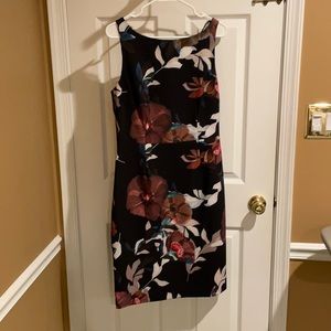 Black floral dress